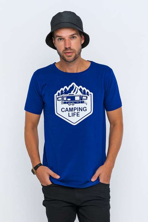 Saks Camping Life Baskılı Tişört