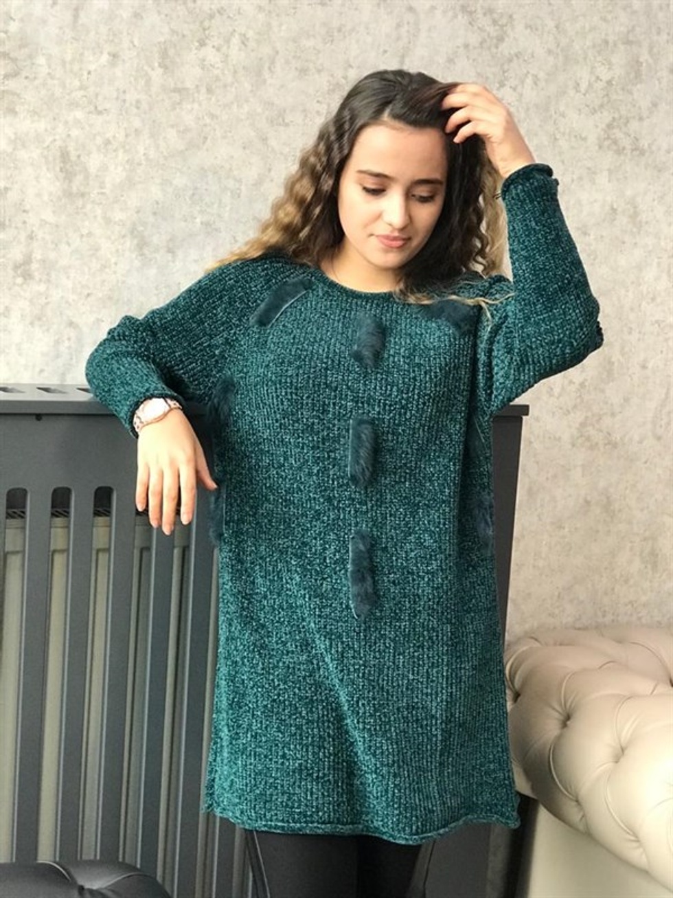 Kadife Tunik -