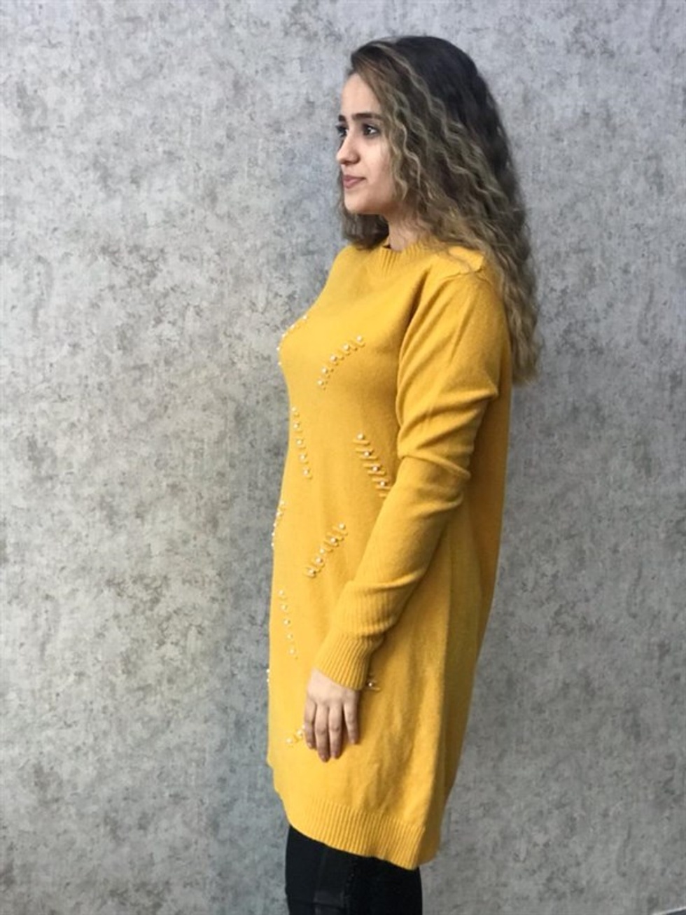Yarım Balıkcı İncili Tunik -