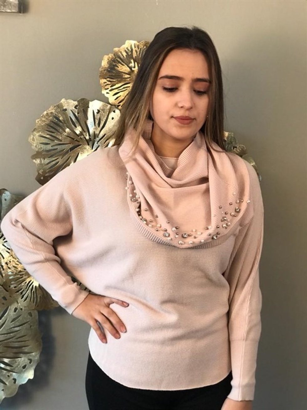 Bağcık Detay Triko -