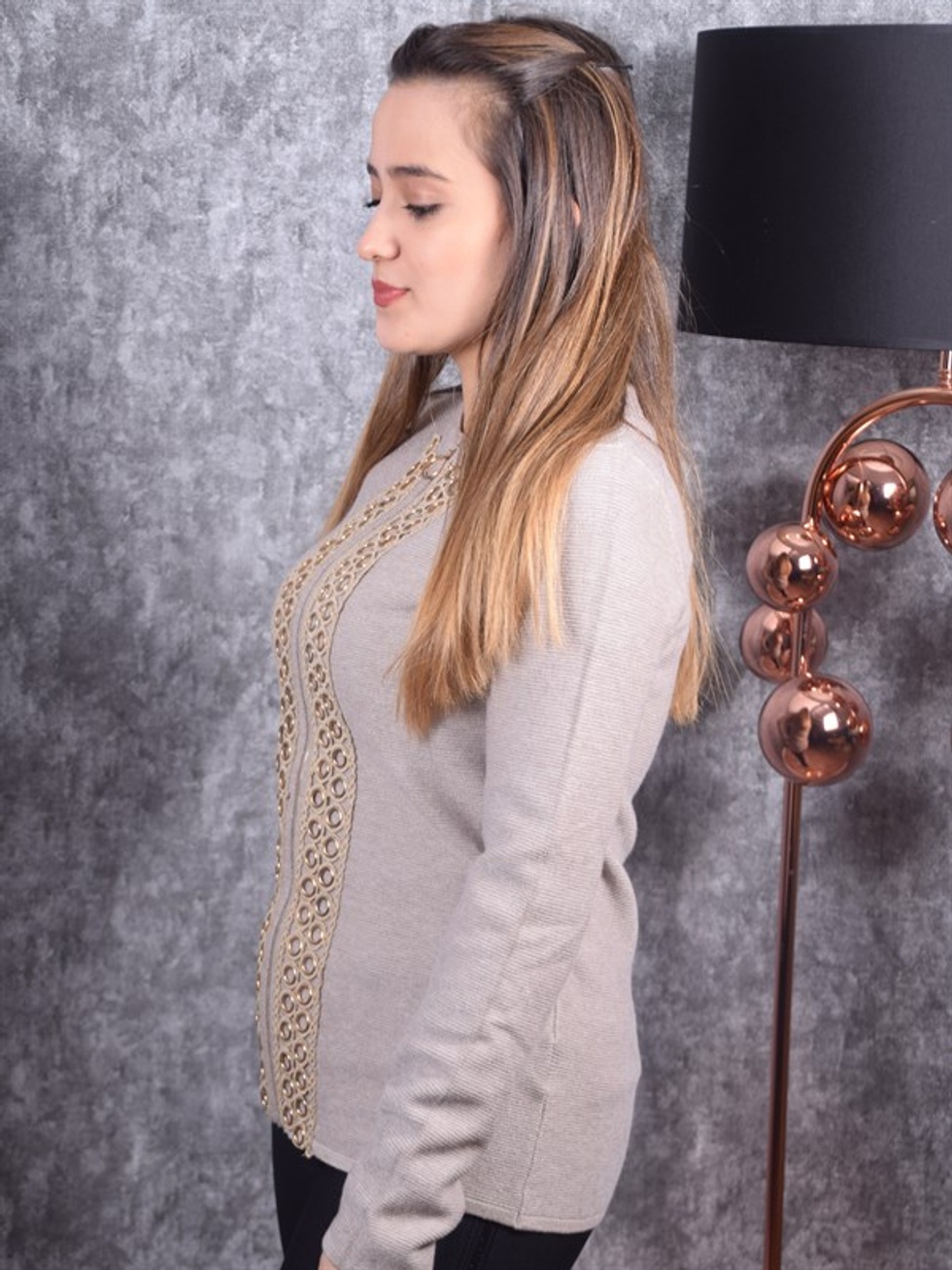 Halka Detay Hırka -