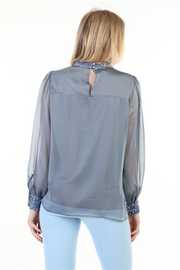Women Kadın Önü Pul Payet Detay Bluz