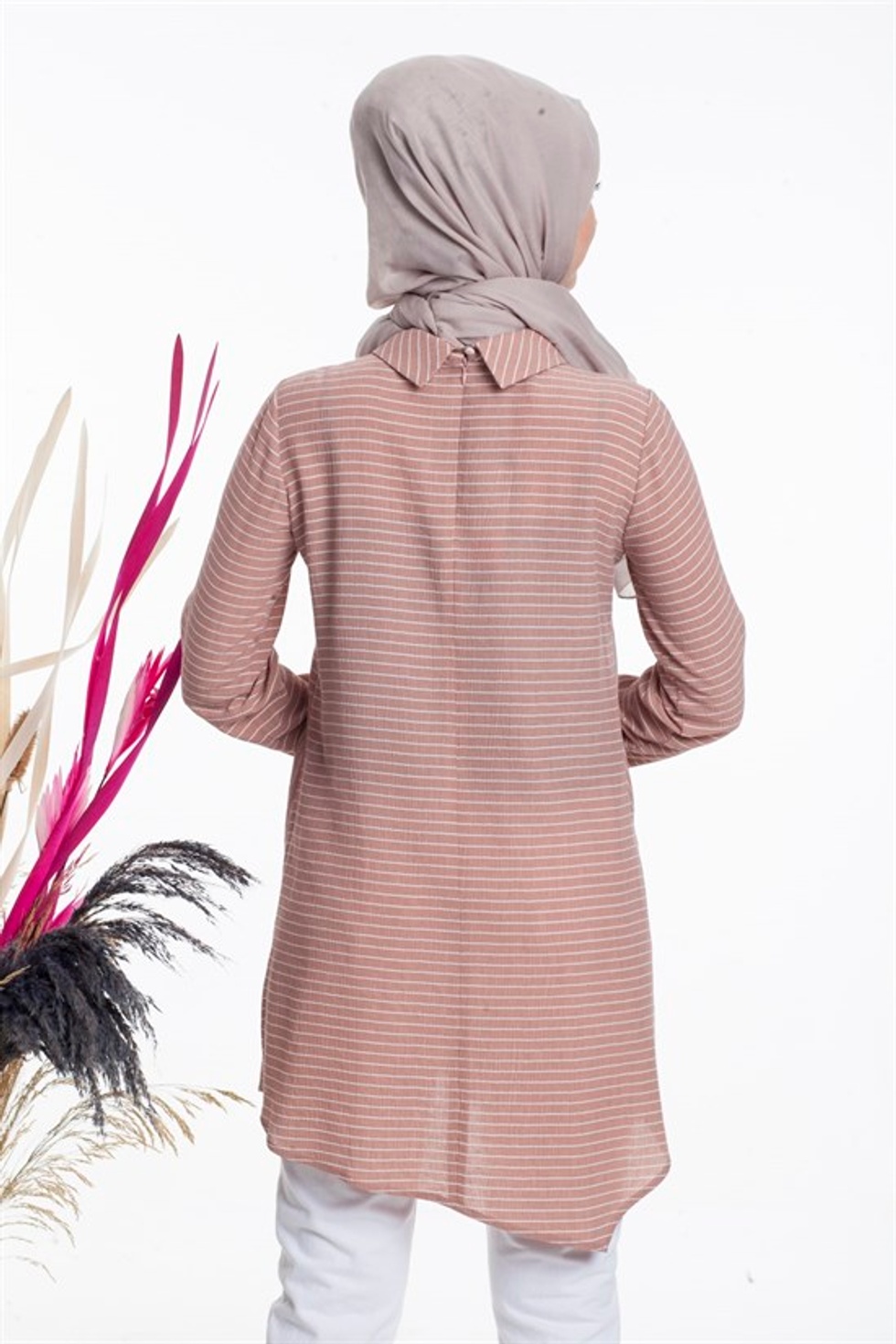 Women Kadın Yaka Detaylı Tunik