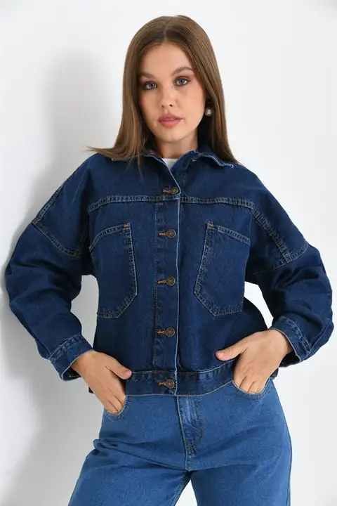 Mavi Kadın Jean Ceket