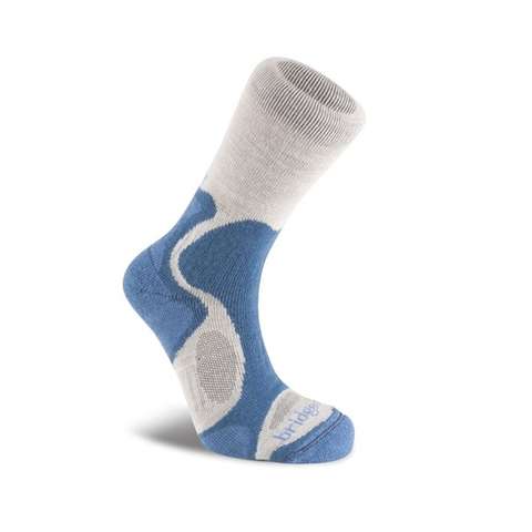 Mavi-Açık Gri Coolfusion Trail Blaze Kadın Çorabı Brd628