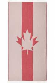 Organik Pamuk Çok Amaçlı Örtü Peştamal Havlu 90x170 Kanada Bayrağı (Deniz Havuz Banyo Kamp Tekne Peştemal Havlu)