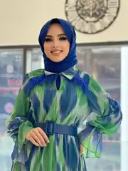 Bayan İpek Şifon Elbise