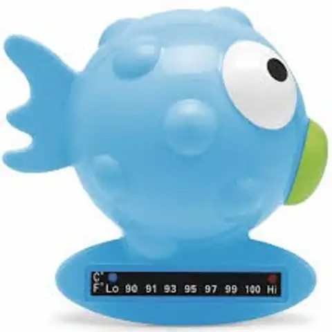Balık Şekilli Banyo Termometre - Mavi