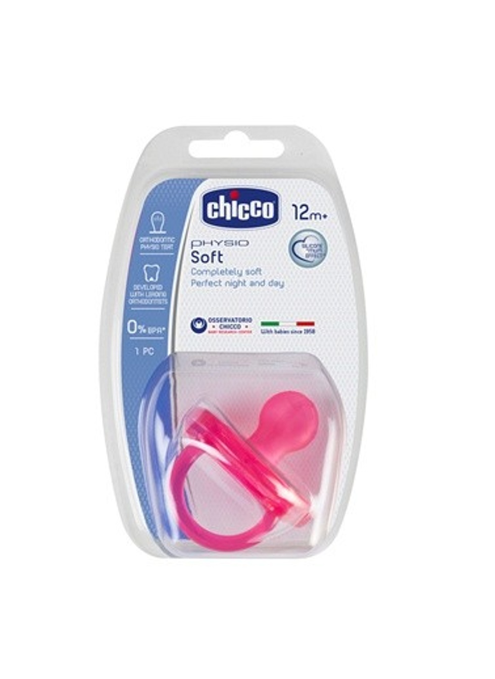 Physio Soft Silikon Emzik 12+ Ay - Pembe