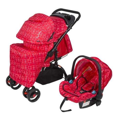 PC409 Aloin Travel Sistem Bebek Arabası - Kırçıllı Kırmızı