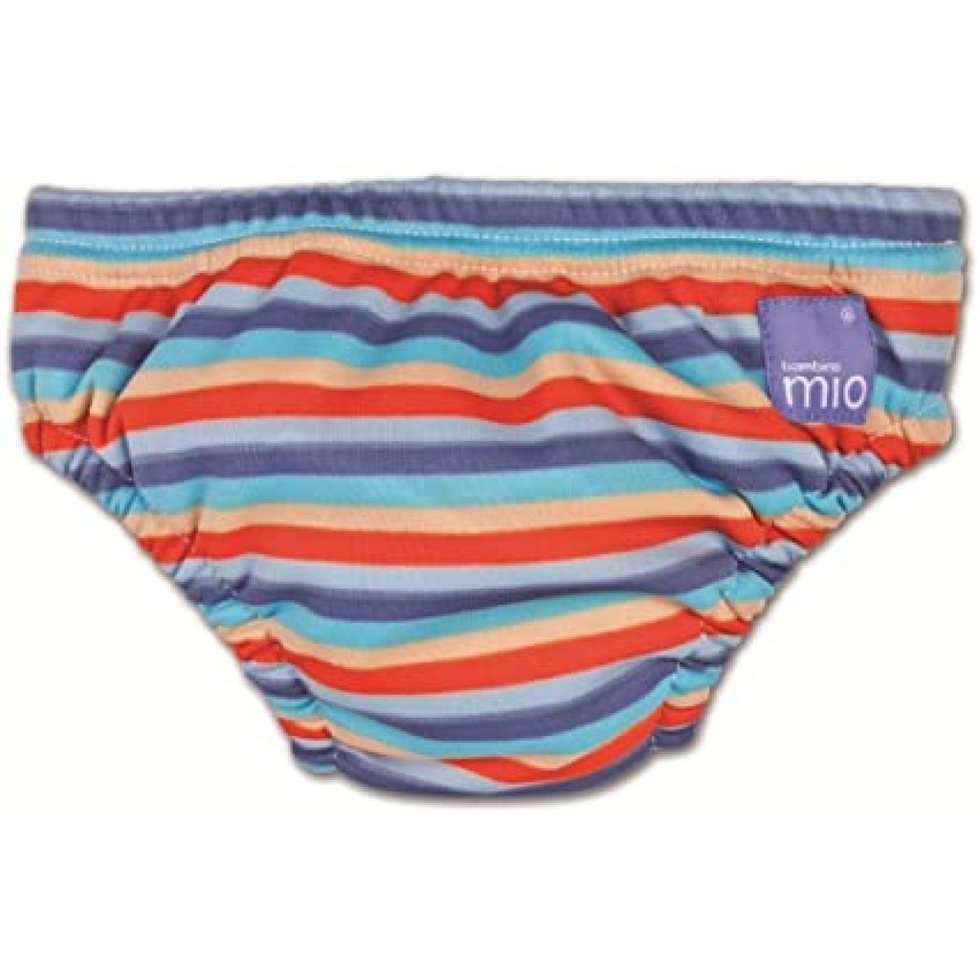 Mio Swim Nappy Bebek Mayosu Turuncu Çizgili