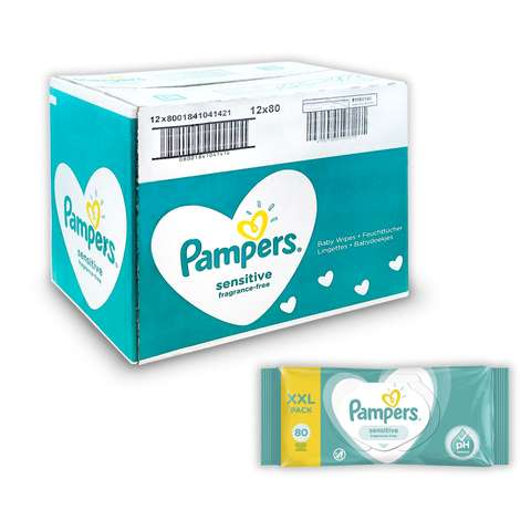 Pampers Baby Sensitive Islak Havlu 12li Fırsat Paket (960 Yaprak)