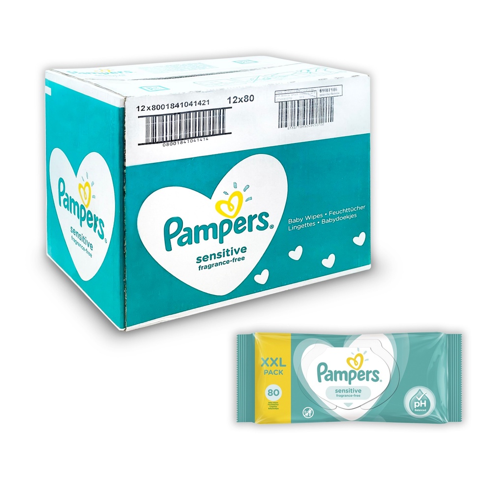 Pampers Baby Sensitive Islak Havlu 12li Fırsat Paket (960 Yaprak)