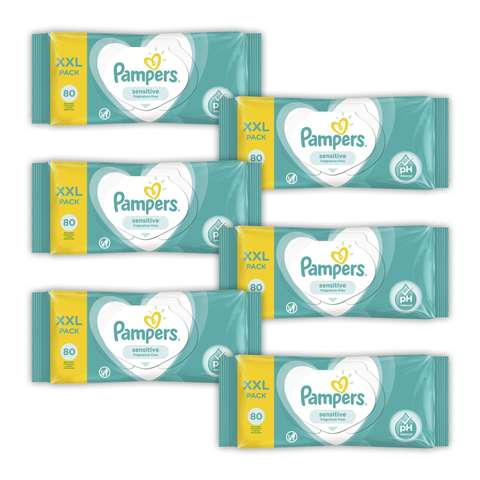 Pampers Baby Sensitive Islak Havlu 6x80 Yaprak