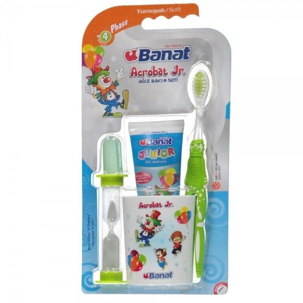 Junior Bardaklı Set - Yeşil