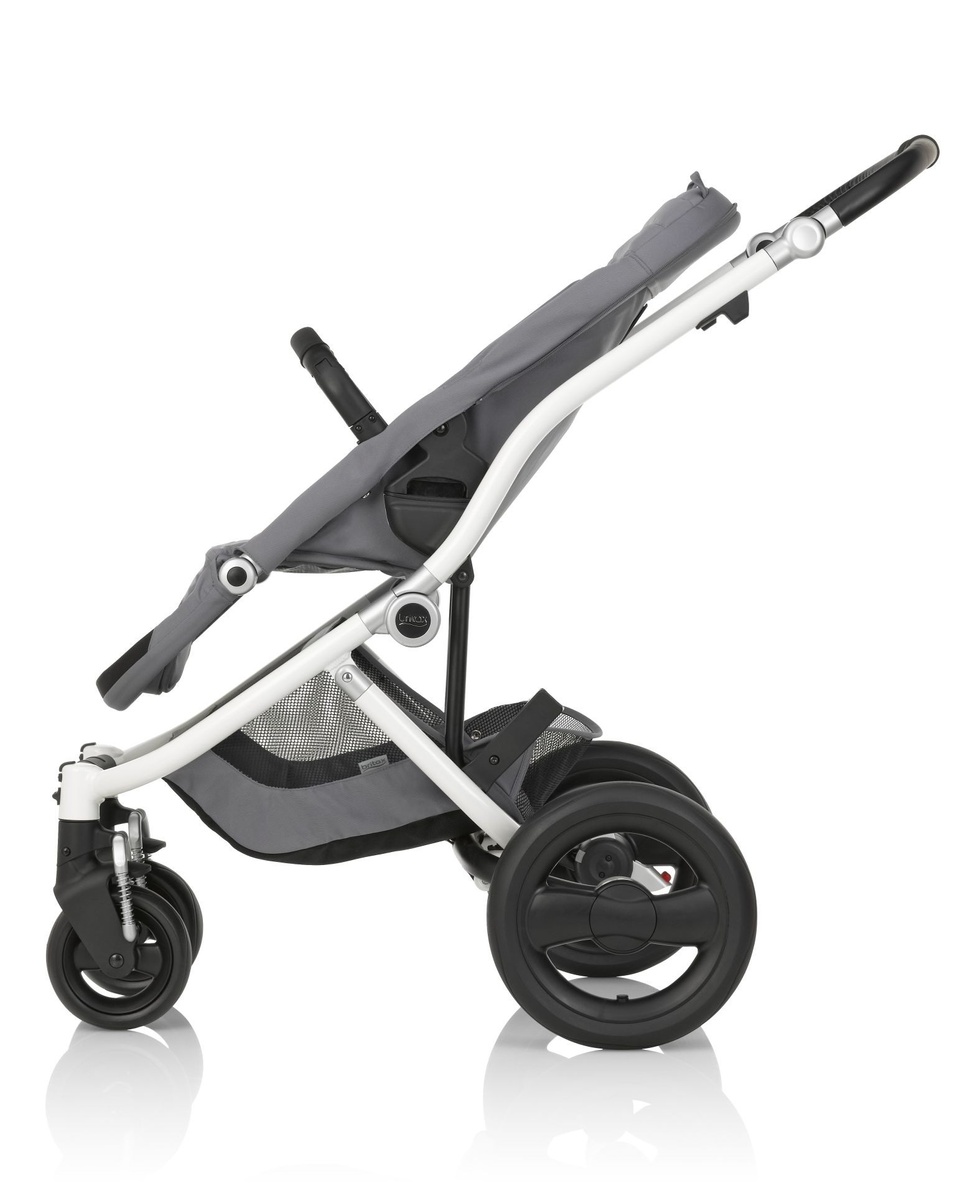 Britax Römer Affinity 2 Bebek Arabası Gri Kumaş Beyaz Kasa + Kırmızı Renk Paketi HEDİYE