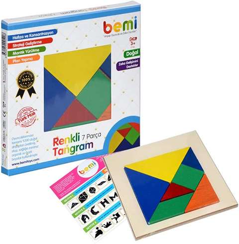 Renkli Tangram 7 Parça