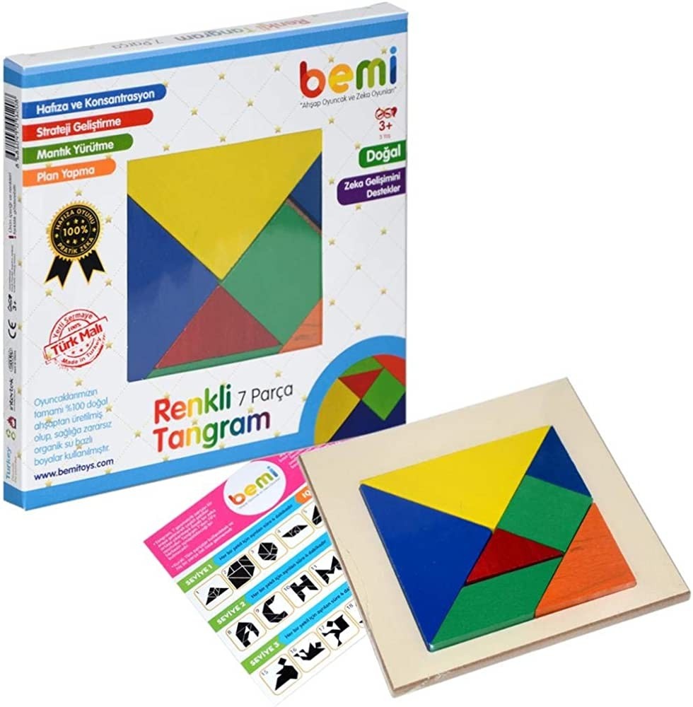 Renkli Tangram 7 Parça