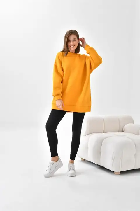 Hardal Ftz Women Kadın 3 İp Şardonlu Sweatshirt