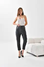Ftz Women Kadın Deri Pantolon