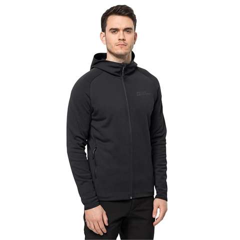 Siyah Jack Wolfskın BAISELBERG HOODED FZ M Erkek Ceket JCK1710541-6000