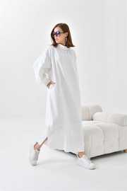 Ftz Women Kadın Deri Detaylı Elbise 30617
