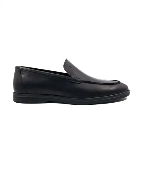 Siyah Allegro Hakiki Deri Erkek Loafer Ayakkabı