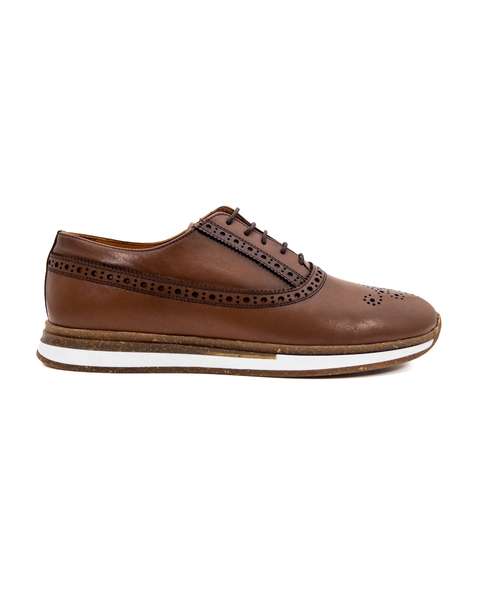 Kahverengi Presto Hakiki Deri Günlük Erkek Ayakkabı