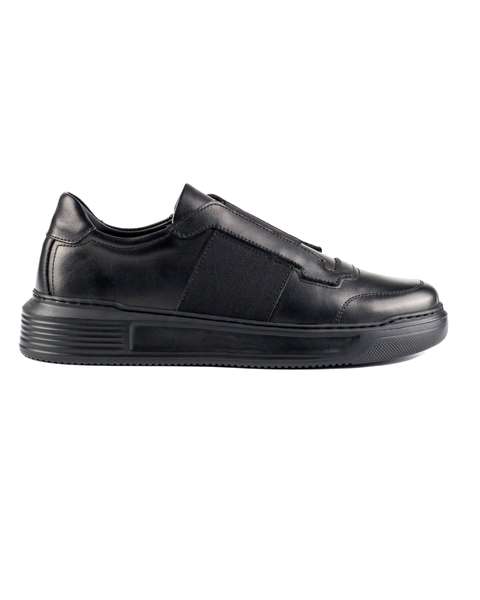 Siyah Versys Hakiki Deri Taban Erkek Spor (Sneaker) Ayakkabı