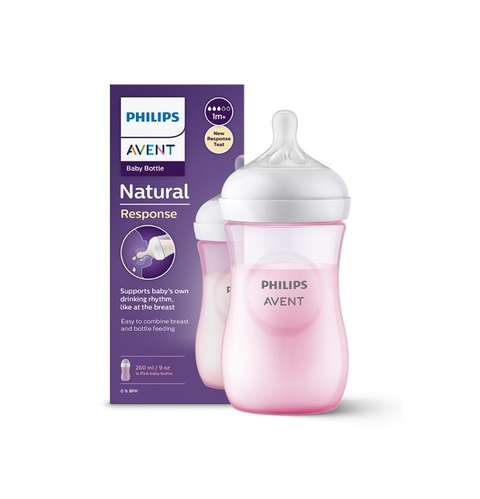 Philips Natural Response PP Pembe Biberon 1+ Ay 260 ml SCY903/11