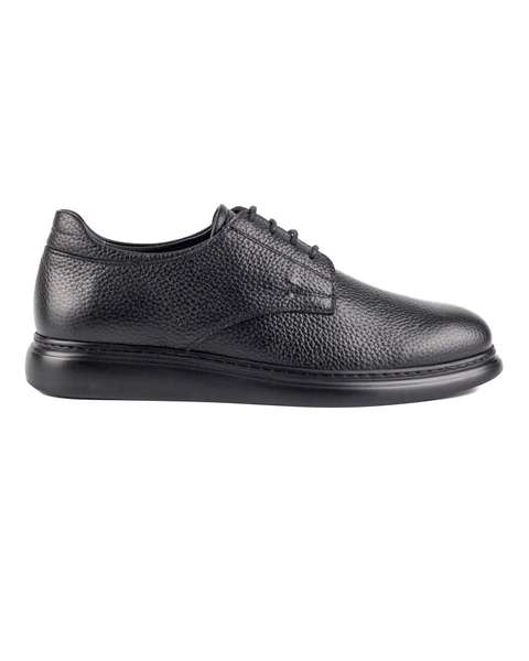 Siyah Giusto Hakiki Deri Günlük Klasik Erkek Ayakkabı