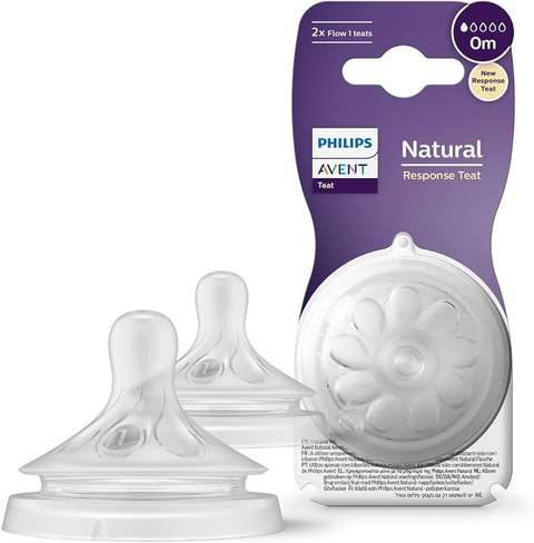 Philips Natural Response 2'li Biberon Emziği, 1 Numara, 0 Ay+