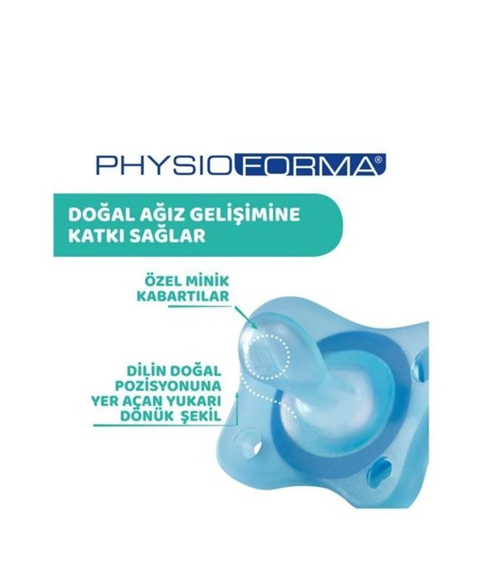 PhysioForma Mini Soft 2'li Emzik 2-6 Ay Erkek