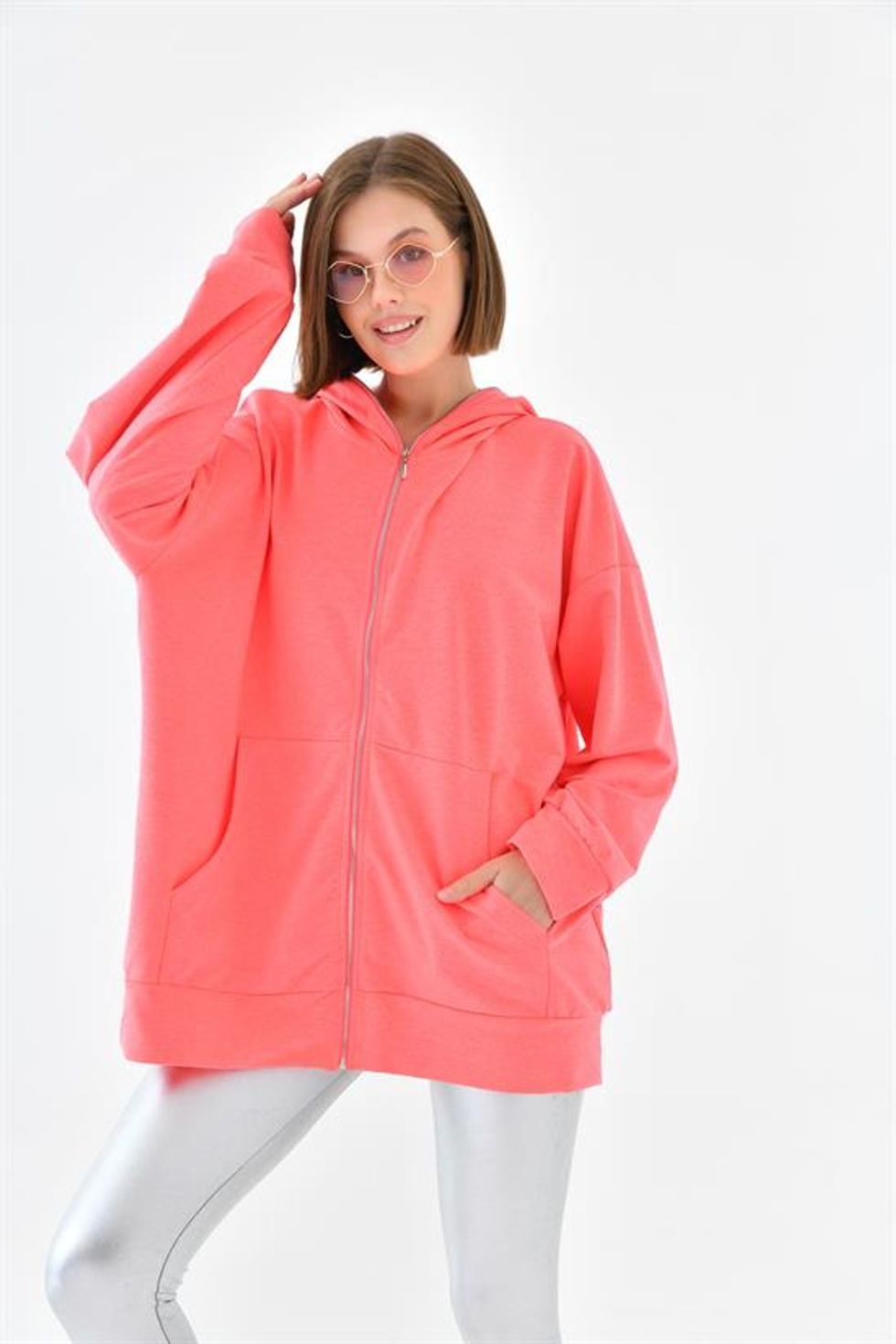 Ftz Women Kadın Fermuarlı Sweat N. 10005