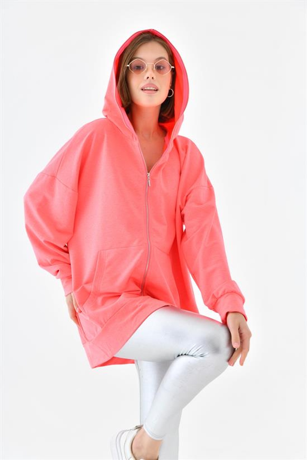 Ftz Women Kadın Fermuarlı Sweat N. 10005