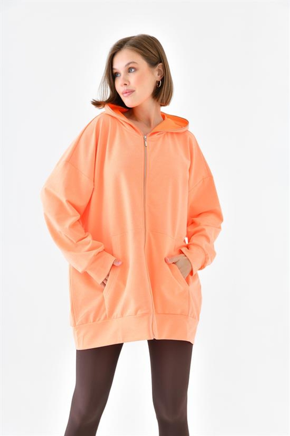 Ftz Women Kadın Fermuarlı Sweat N. 10005