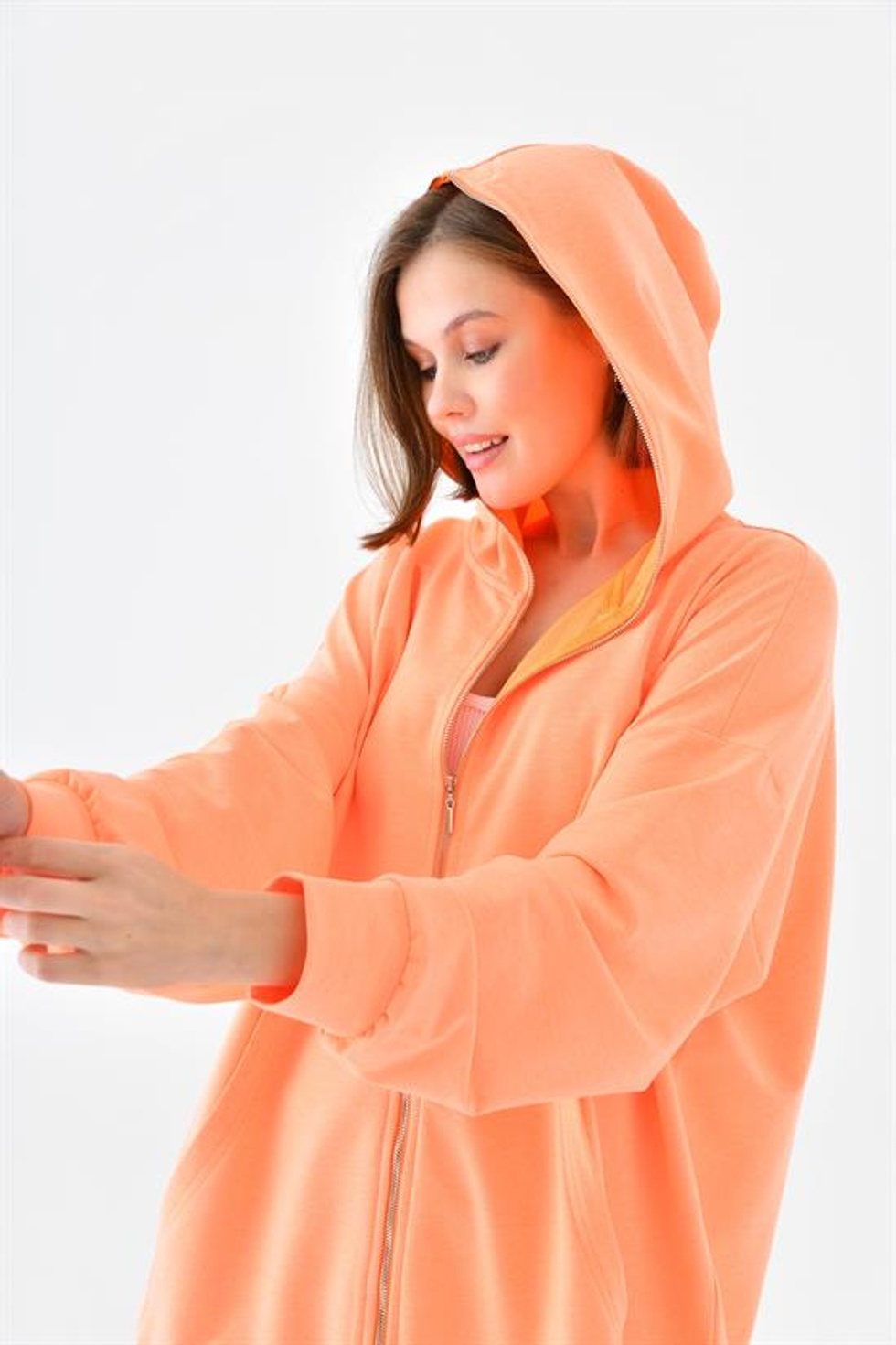 Ftz Women Kadın Fermuarlı Sweat N. 10005