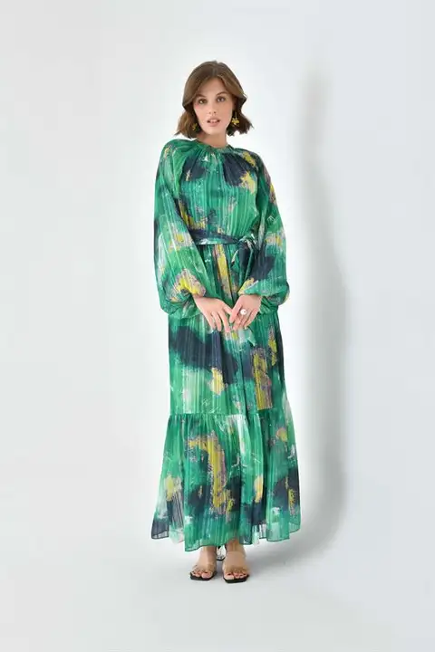Benetton Ftz Women Kadın Desenli Elbise 30740