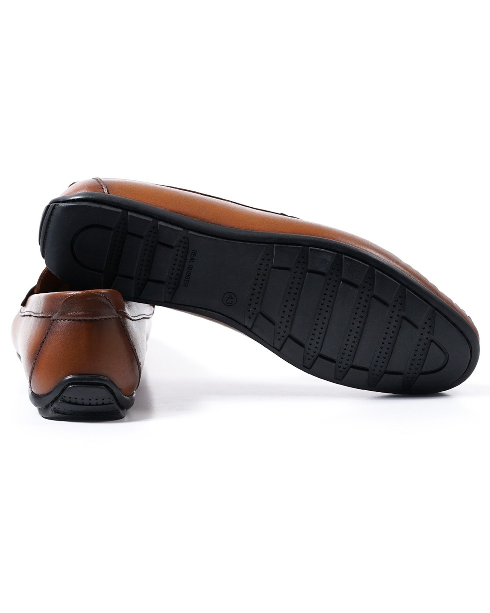 Perge Hakiki Deri Erkek Loafer Ayakkabı