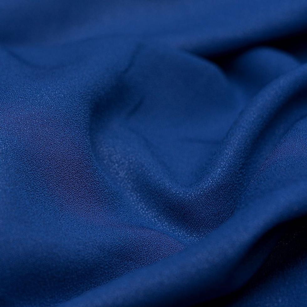 Sofia Krep Kumaş Koyu Saks 23