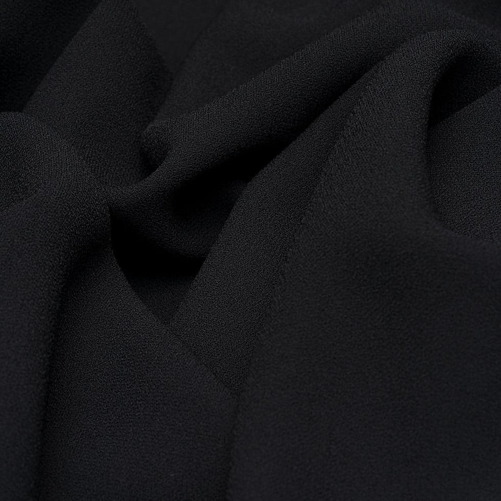 Braga Krep Kumaş Siyah 844