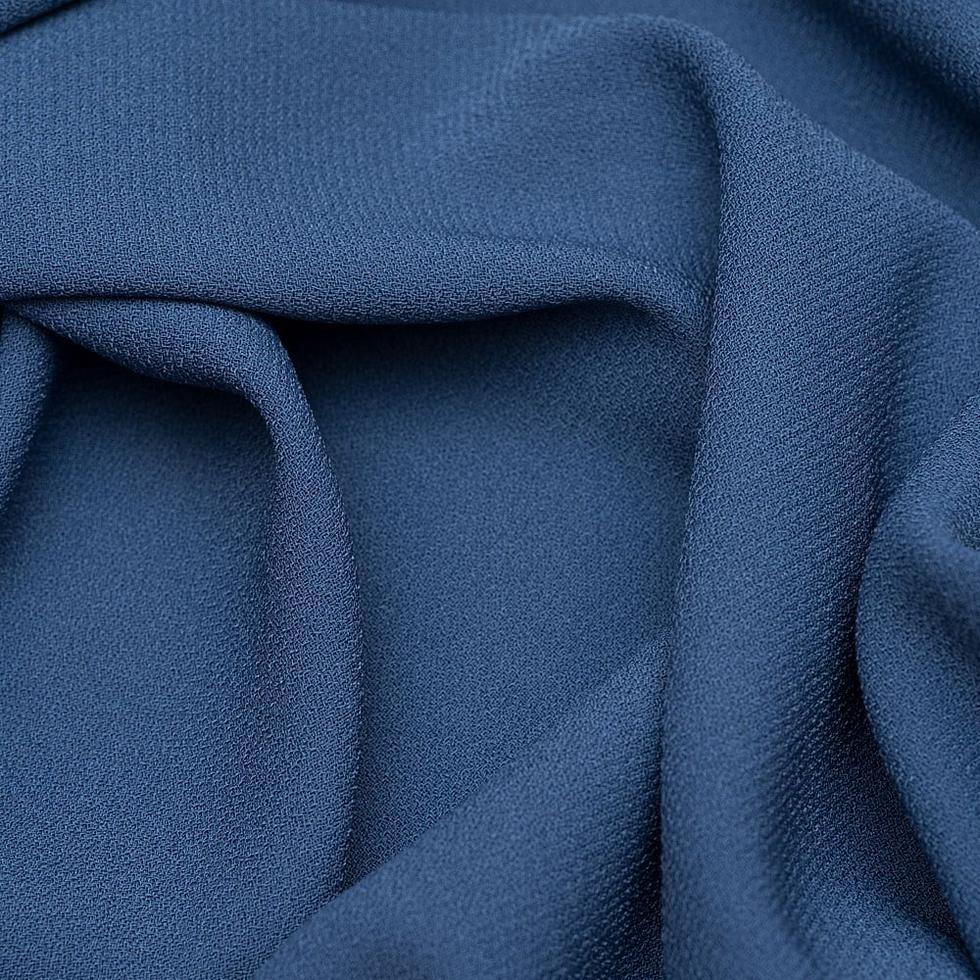 Braga Krep Kumaş İndigo 857