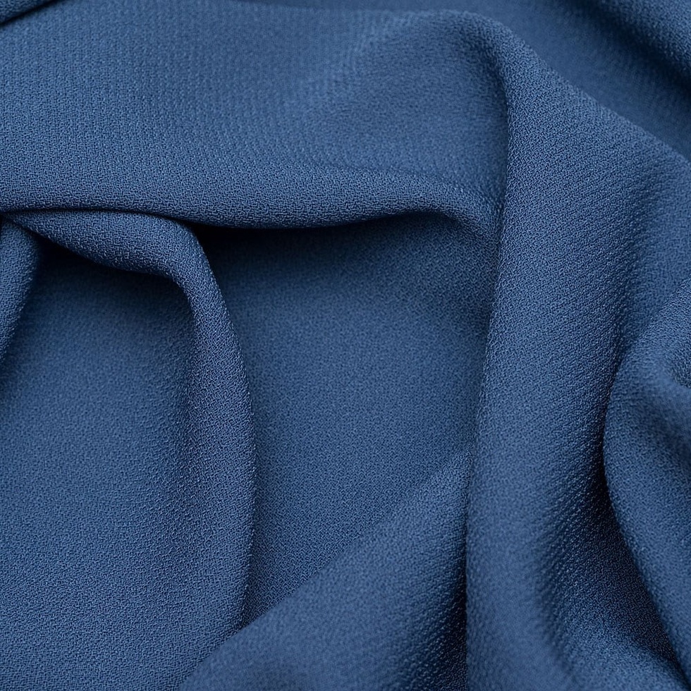 Braga Krep Kumaş İndigo 857