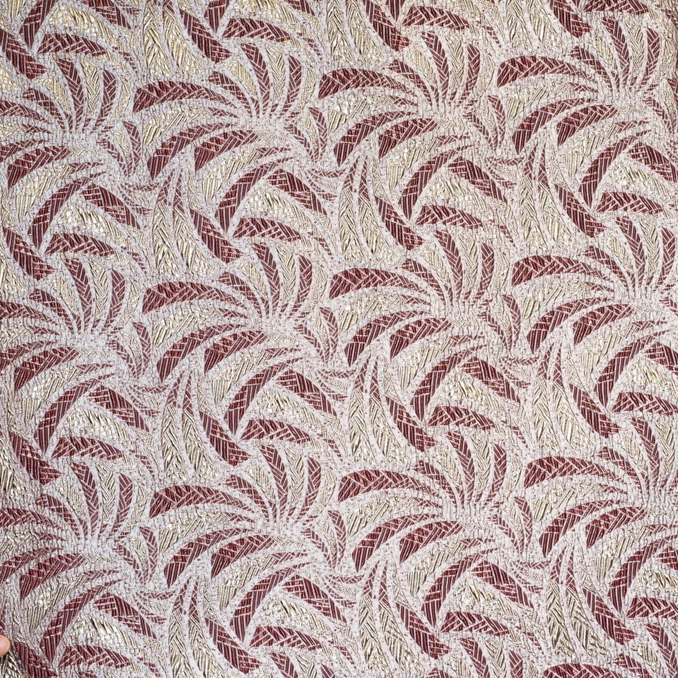 Simli Brokar Kumaş MN-Palmiye Fuşya