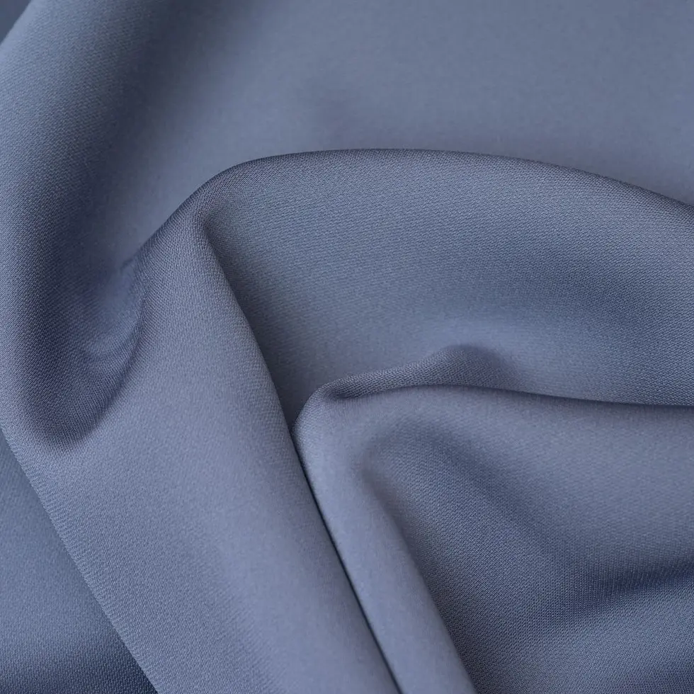 Bora Bora Saten Kumaş Gri-Mavi 36