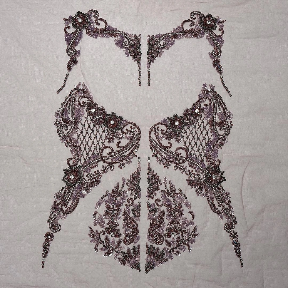 Büstiyer Hint İşleme Kumaş 700997-B