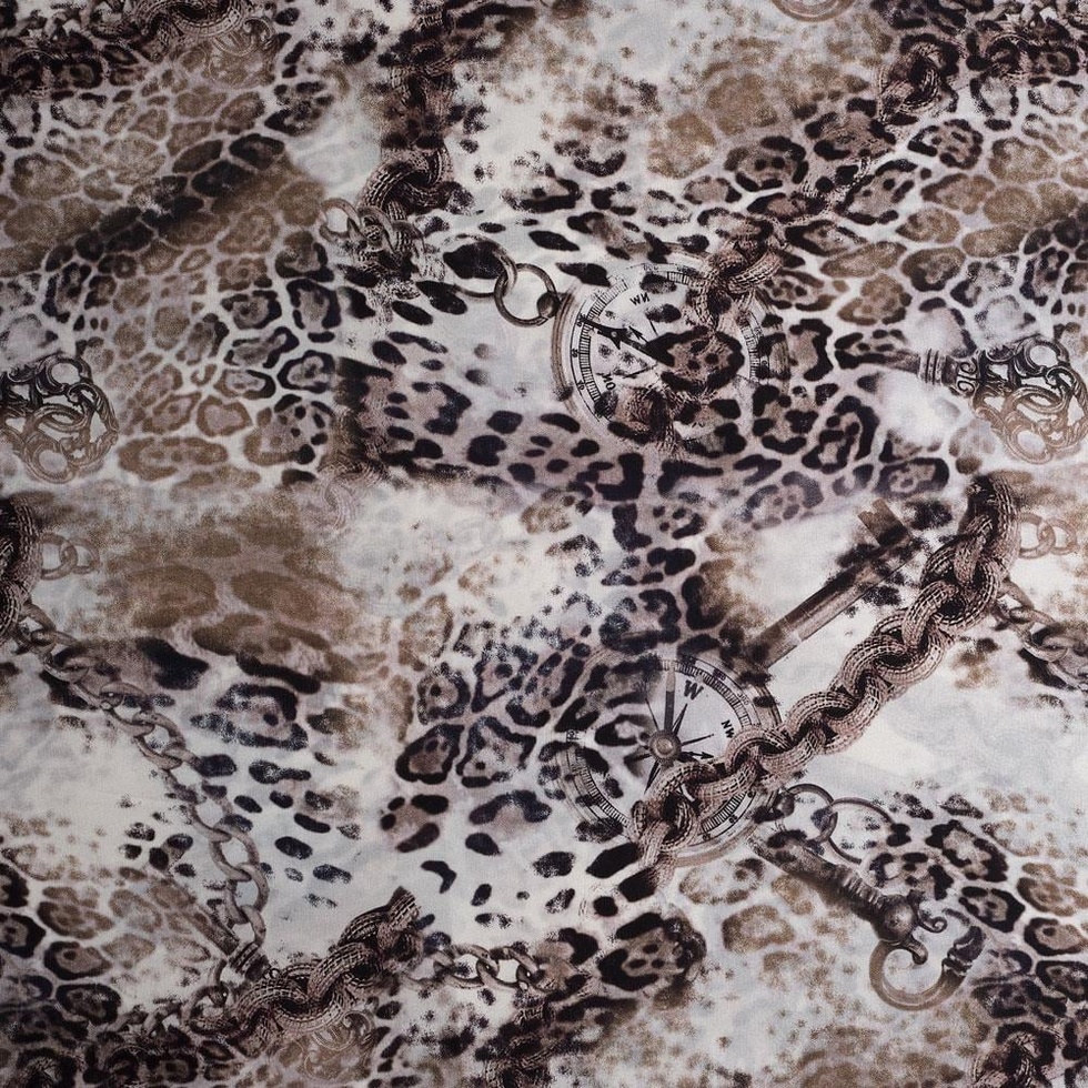 İtalyan İpek Saten Emprime 79