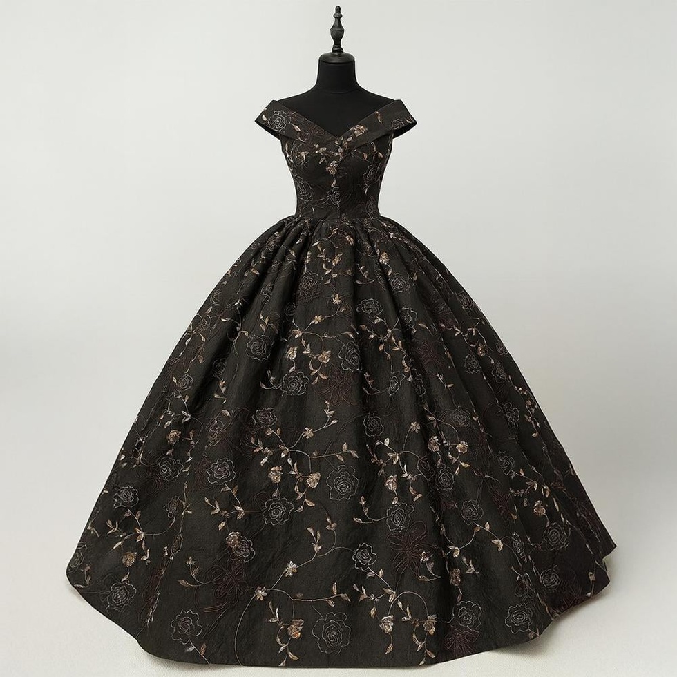 Nakış Tafta Kumaş Kahve 02