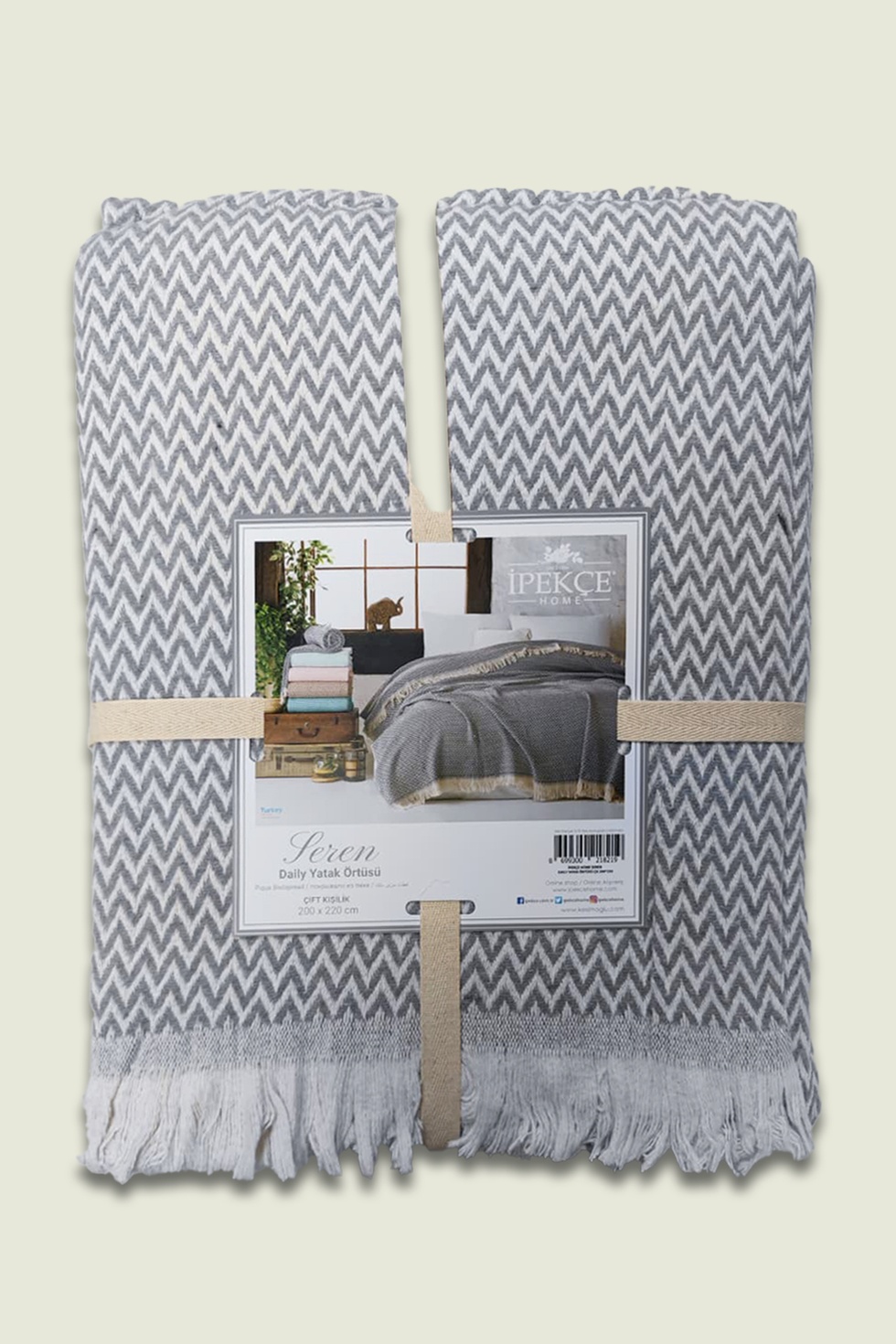İpekçe Home Seren Çift Kişilik Yatak Örtüsü - 200x220
