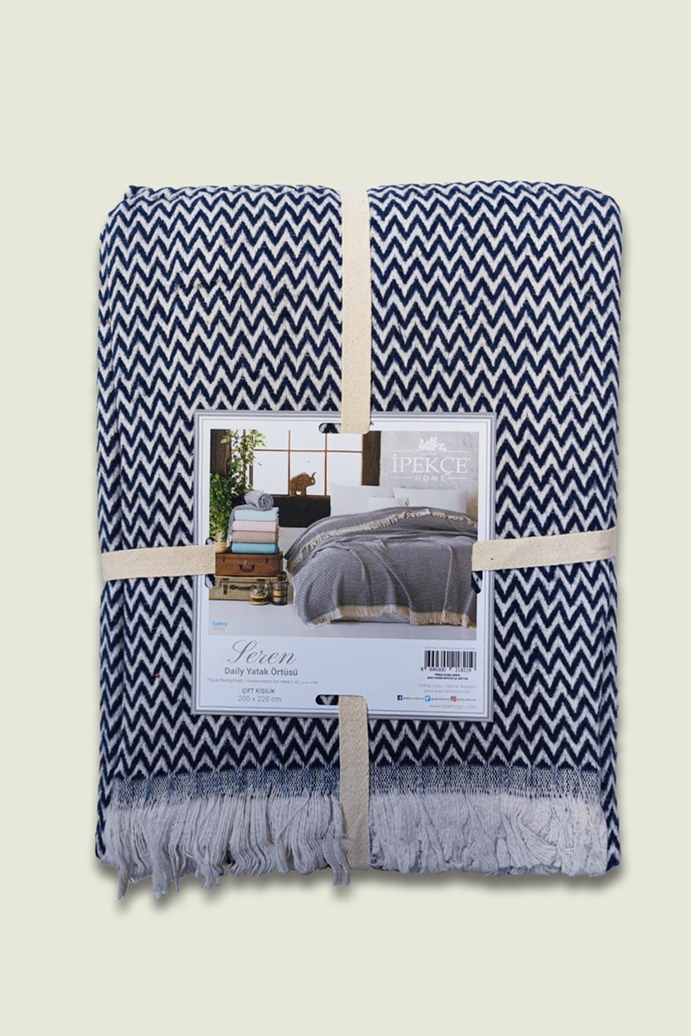 İpekçe Home Seren Çift Kişilik Yatak Örtüsü - 200x220